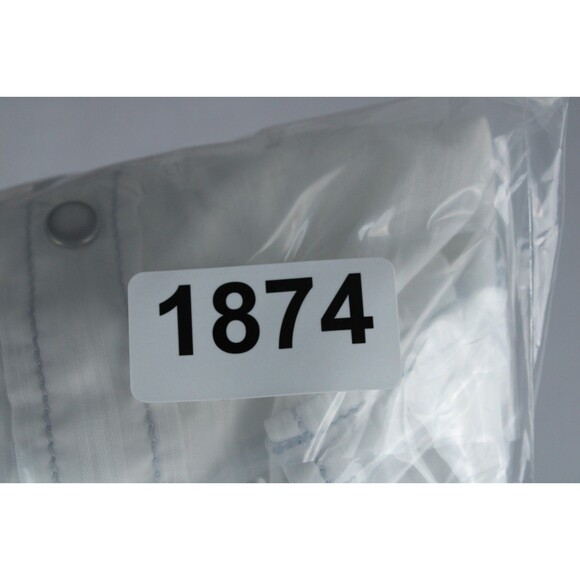 INC Pearl Snap Western Shirt Mens Large Striped White Long Sleeve Roll Up Sleeve - Picture 15 of 15